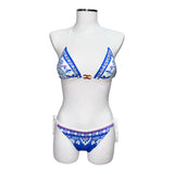 Bikini a triangolo fantasia + strass | Raffaela d'Angelo - PMC Portici