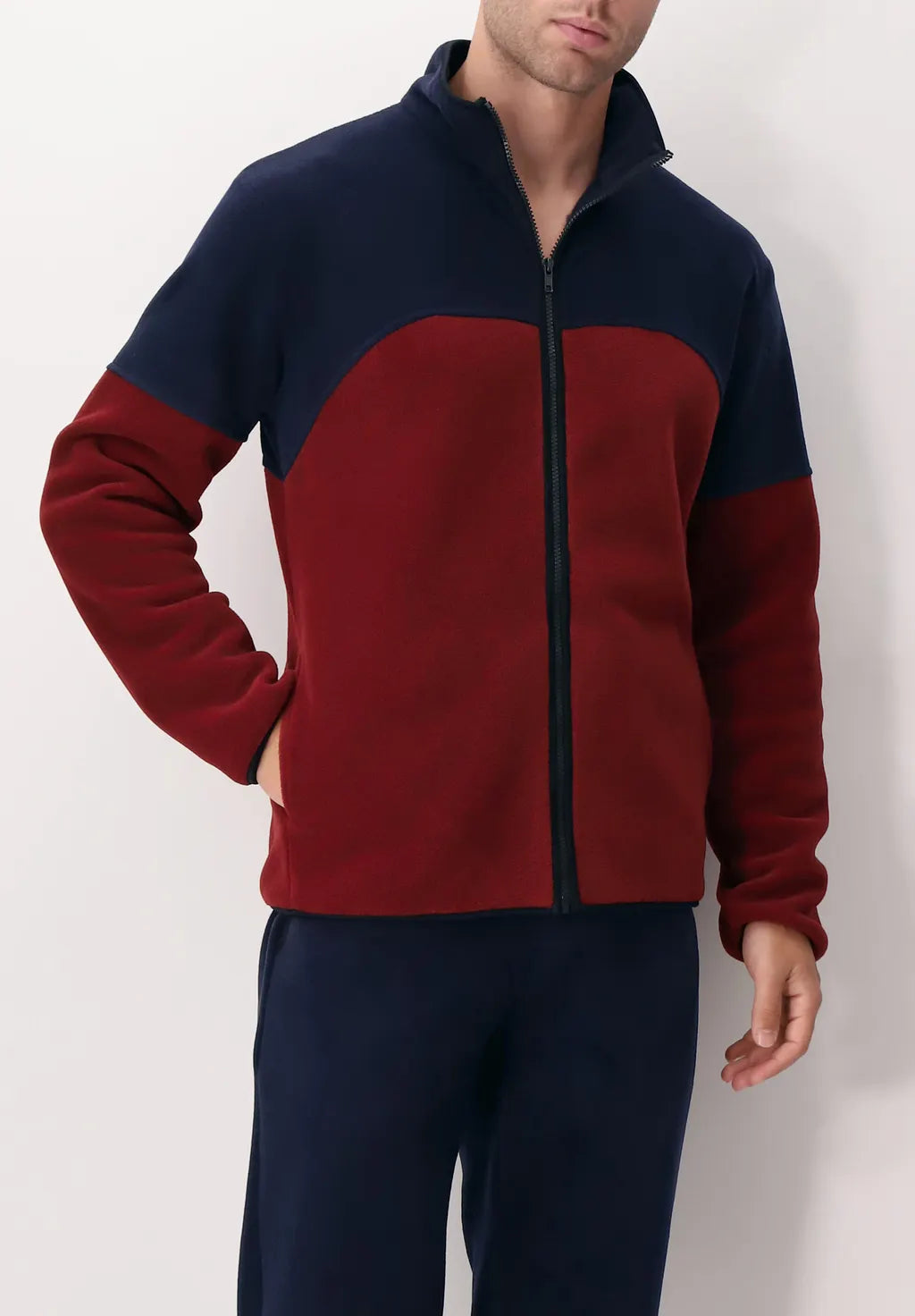 Giacca con Zip in Pile con Tasche | Perofil - PMC Portici

