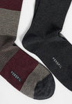Calza Lunga in Cotone Fantasia Righe Bipack | Perofil - PMC Portici