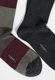 Calza Lunga in Cotone Fantasia Righe Bipack | Perofil - PMC Portici
