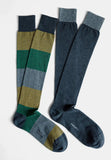 Calza Lunga in Cotone Fantasia Righe Bipack | Perofil - PMC Portici