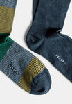 Calza Lunga in Cotone Fantasia Righe Bipack | Perofil - PMC Portici