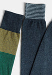 Calza Lunga in Cotone Fantasia Righe Bipack | Perofil - PMC Portici