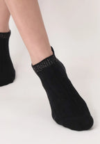 Calzino sneakers a costine in alpaca