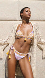 Bikini a triangolo goffrato con borchie | Raffaela d'Angelo - PMC Portici