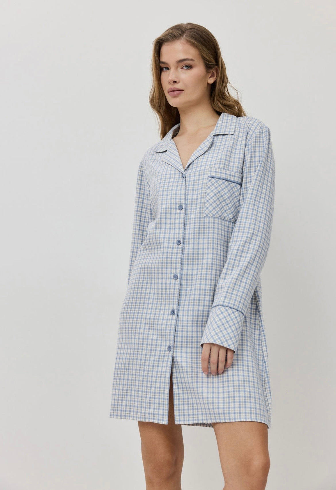 Camicia da notte in flanella Daria