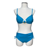 Bikini tinta unita con coppa e anello effetto madreperla | Olivia Gold - PMC Portici