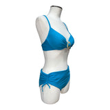 Bikini tinta unita con coppa e anello effetto madreperla | Olivia Gold - PMC Portici