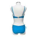 Bikini tinta unita con coppa e anello effetto madreperla | Olivia Gold - PMC Portici