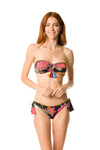 Bikini a fascia fantasia floreale | Laetitia Beachwear - PMC Portici