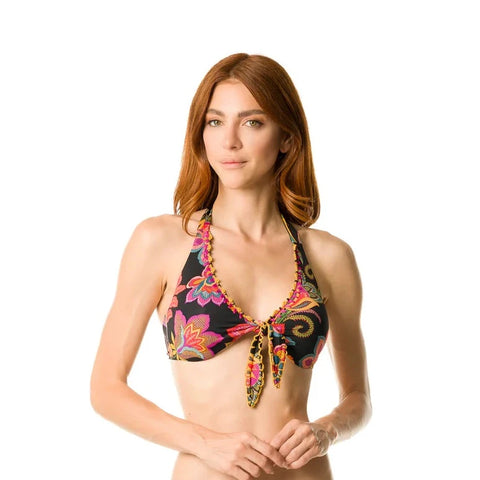 Bikini con ferretto fantasia floreale | Laetitia Beachwear-PMC Portici