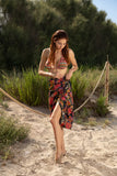 Pareo in seta stampa floreale | Laetitia Beachwear - PMC Portici