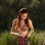 Bikini a triangolo fantasia floreale| Laetitia Beachwear - PMC Portici