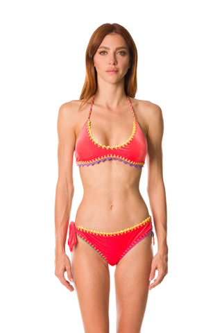 Bikini brassiere effetto velluto | Laetitia Beachwear - PMC Portici