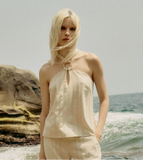 Top all'americana in jacquard di cotone | Oscalito - PMC Portici