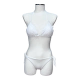 Bikini a triangolo con coppa in macramè | Raffaela d'Angelo - PMC Portici