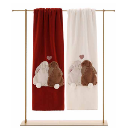 Plaid Conigli innamorati | Maryhome - PMC Portici