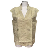 Blusa smanicata in sangallo | Oscalito - PMC Portici