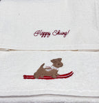 Asciugamano ricamo cagnolino | Maryhome - PMC Portici

