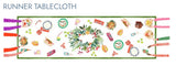 Runner Natalizio Hand On Xmas | Tessitura Toscana - PMC Portici

