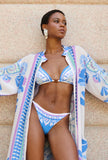 Bikini a triangolo fantasia + strass | Raffaela d'Angelo - PMC Portici