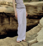 Pantalone in puro lino tinta unita | Oscalito - PMC Portici