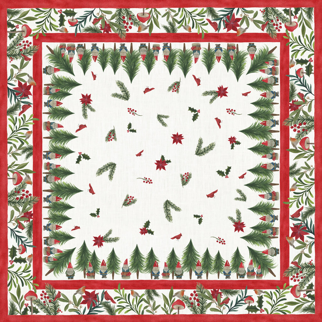 Tovaglia Natalizia Jolly Elf |Tessitura Toscana Telerie-PMC Portici