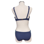 Bikini con ferretto tinta unita  in lycra piquet | Olivia White