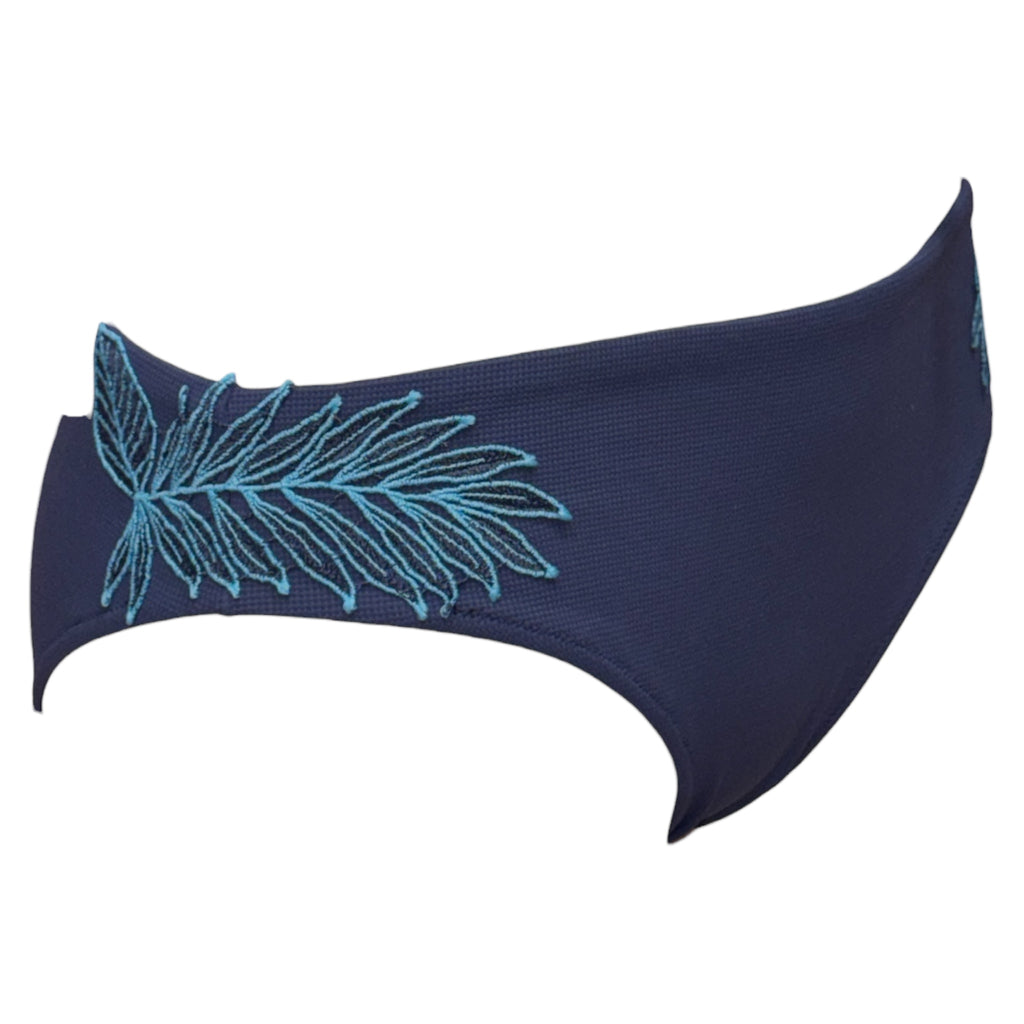 Bikini con ferretto tinta unita  in lycra piquet | Olivia White