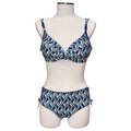 Bikini con coppe fantasia onde | Olivia White - PMC Portici
