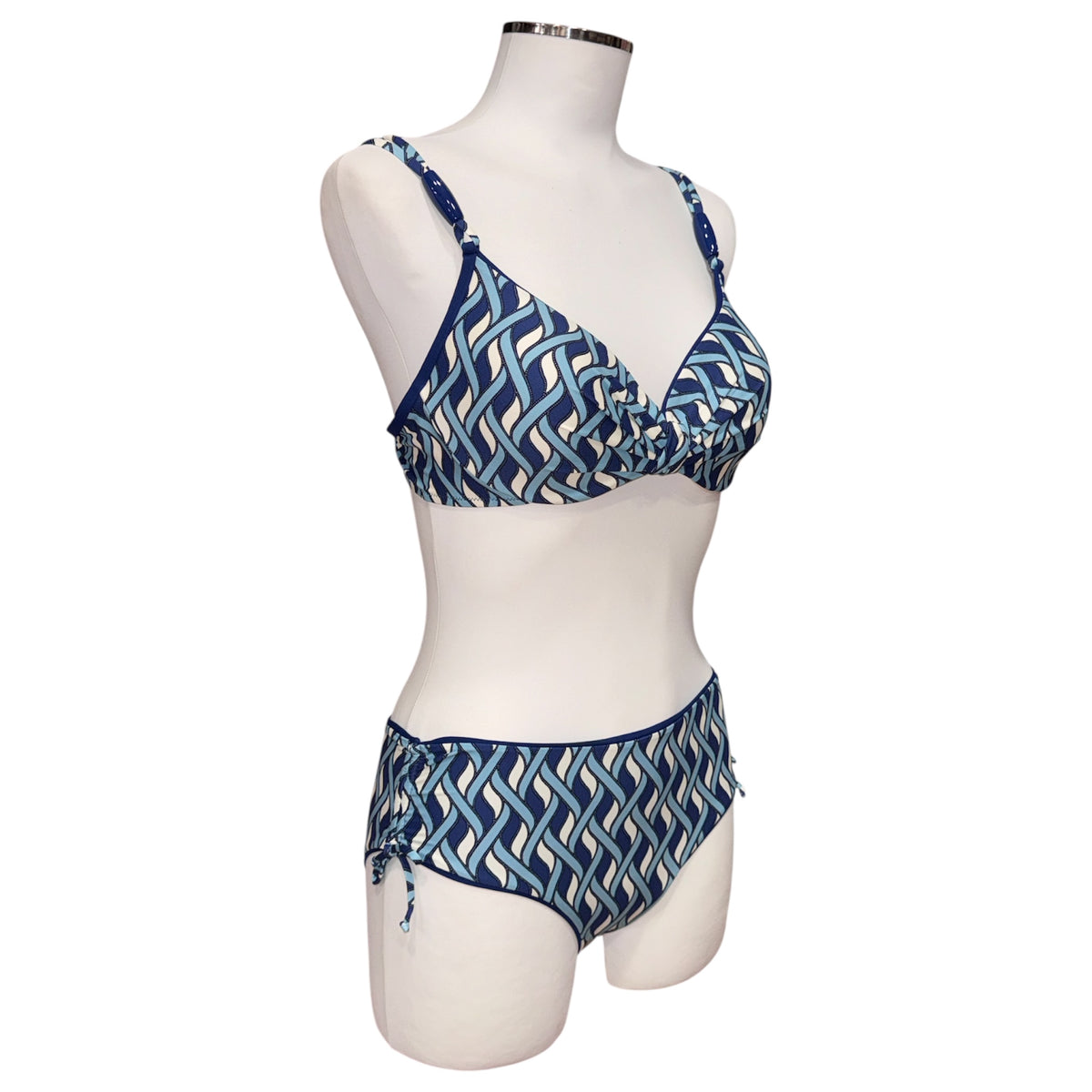 Bikini con coppe fantasia onde | Olivia White - PMC Portici