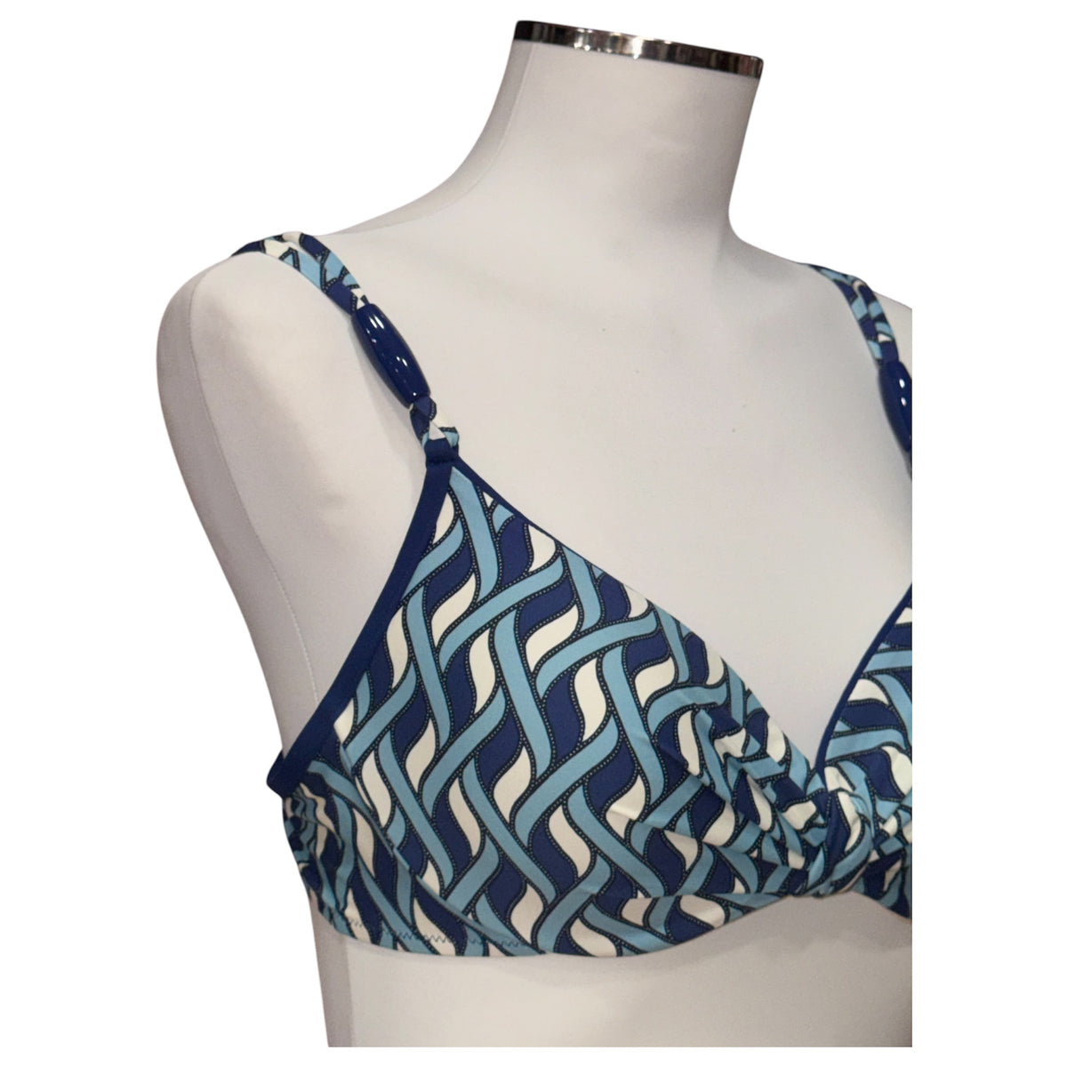 Bikini con coppe fantasia onde | Olivia White - PMC Portici