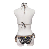 Bikini a triangolo con stampa e strass | TWINSET - PMC Portici

