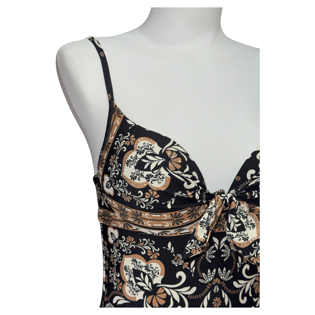 Costume intero stampa foulard con strass  | TWINSET - PMC Portici