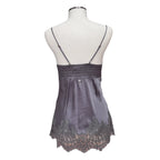 Top in Raso Con Intarsi di Macrame' di Twin Set