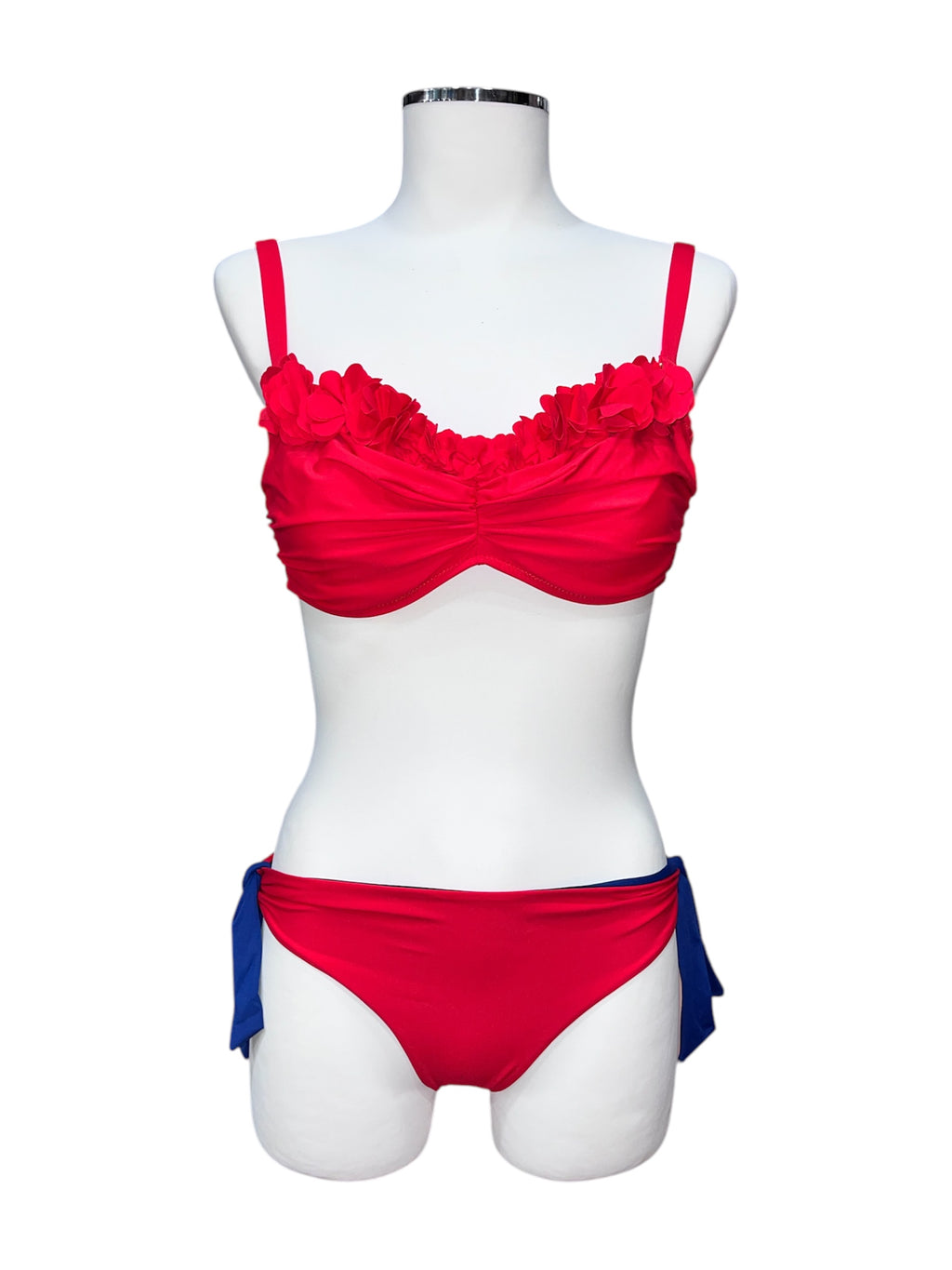 Bikini a fascia con applicazione fiori lycra | Bernè - PMC Portici