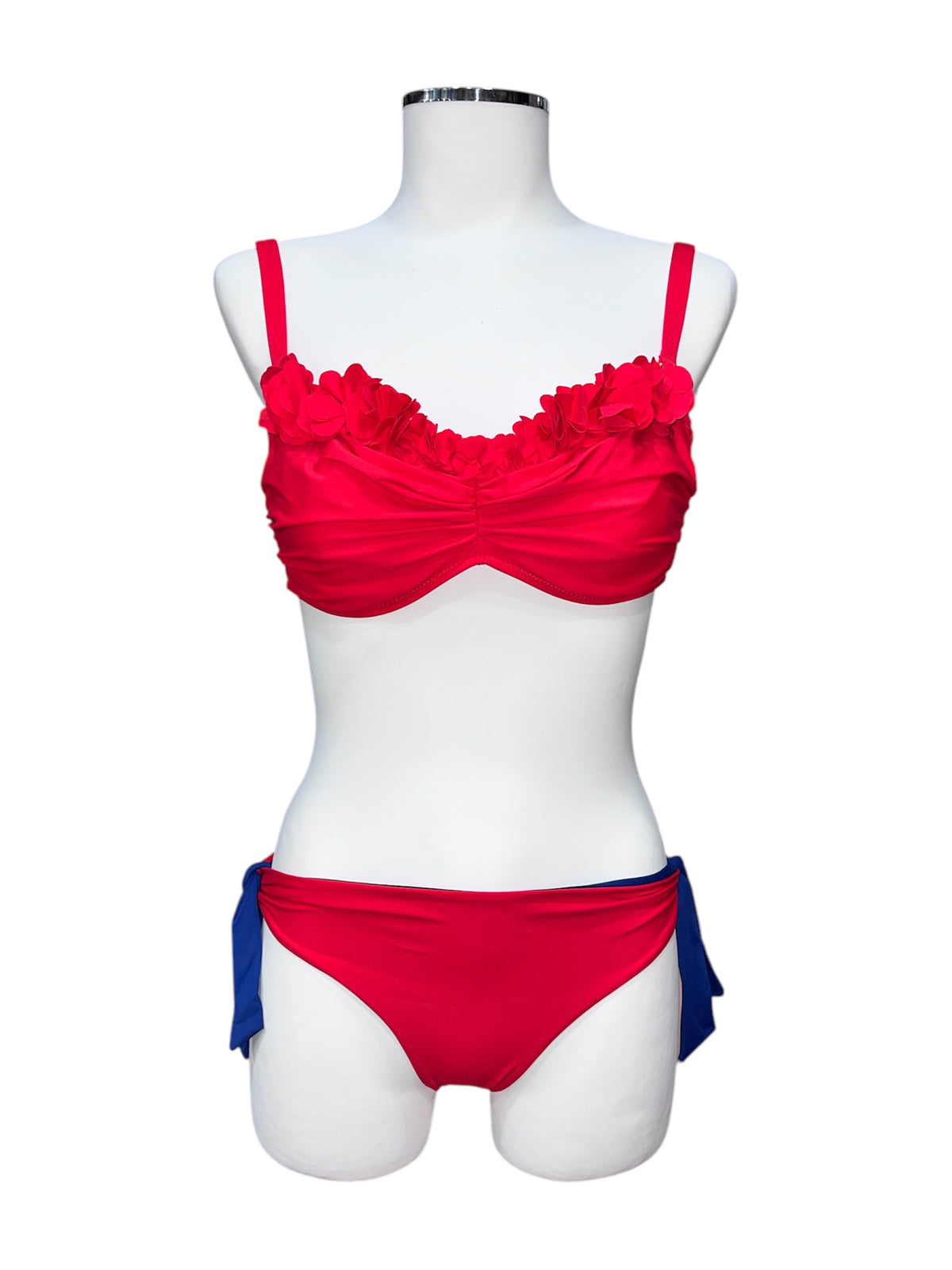 Bikini a fascia con applicazione fiori lycra | Bernè - PMC Portici