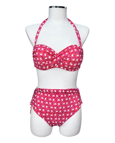 Bikini a fascia fantasia geometrica | Olivia Gold - PMC Portici