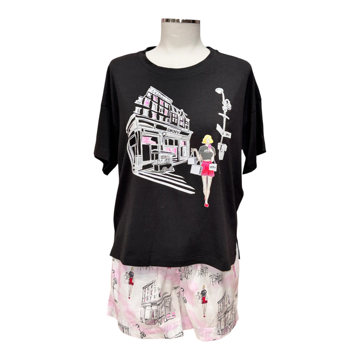 Pigiama mezza manica stampa City | DKNY - PMC Portici