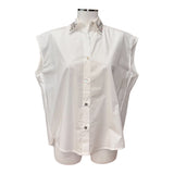 Camicia smanicata con strass multicolor | Dadì - PMC Portici