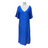 Abito lungo in lino con ricamo ad intaglio | Dadì - PMC Portici