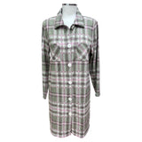 Vestaglia a quadri con bottoni