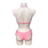 Bikini a fascia con applicazioni petali | Olivia Pink - PMC Portici