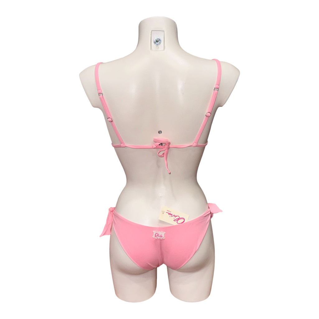 Bikini a triangolo con applicazione petali | Olivia Pink - PMC Portici
