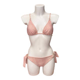 Bikini a triangolo in lycra operata lurex | Olivia Pink - PMC Portici