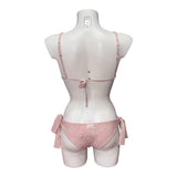 Bikini a triangolo in lycra operata lurex | Olivia Pink - PMC Portici