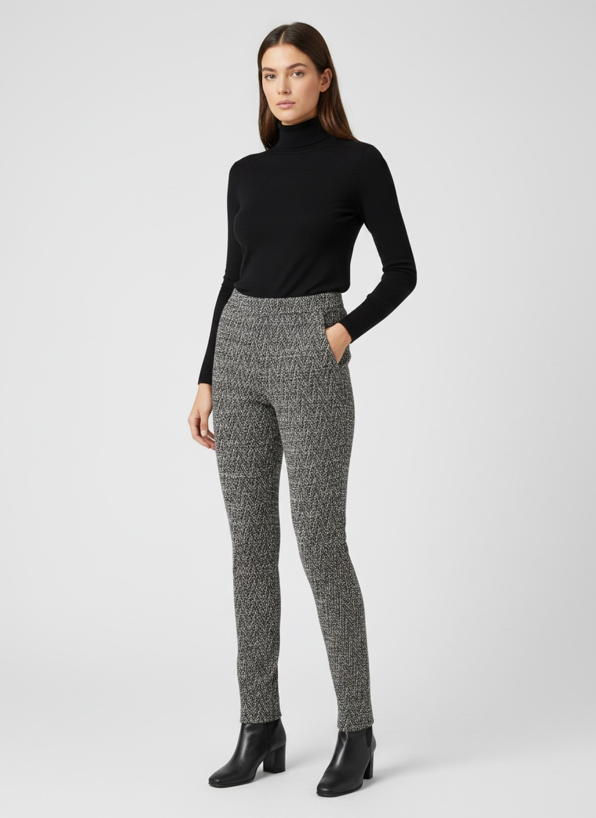 Pantalone in tessuto chevron | OROBLU' - PMC Portici