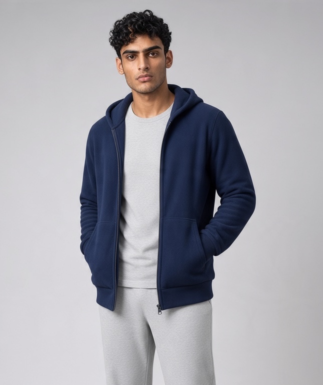 Giubbino da uomo in pile con zip | MARYHOME - PMC Portici