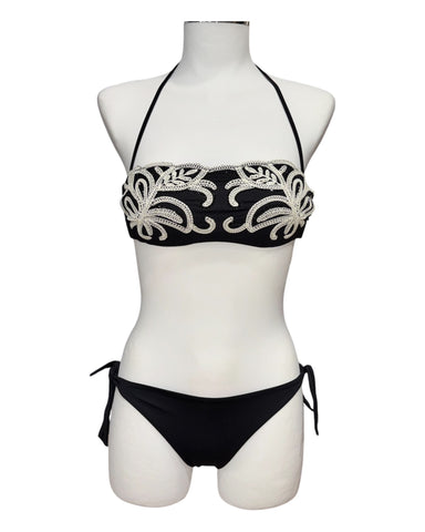 Fascia da bagno con ricamo e strass | TWINSET - PMC Portici
