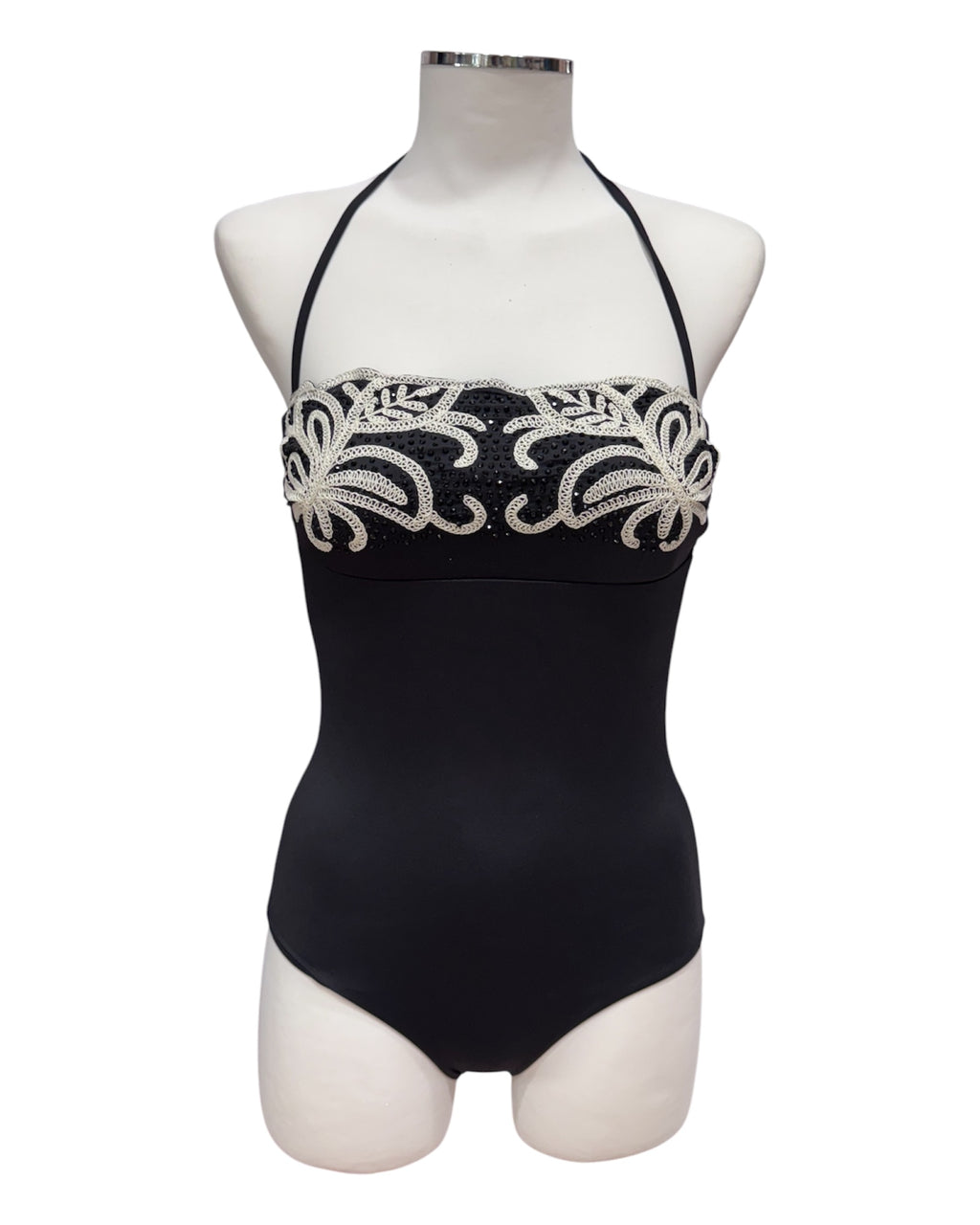 Costume intero con ricamo e strass | TWINSET - PMC Portici
